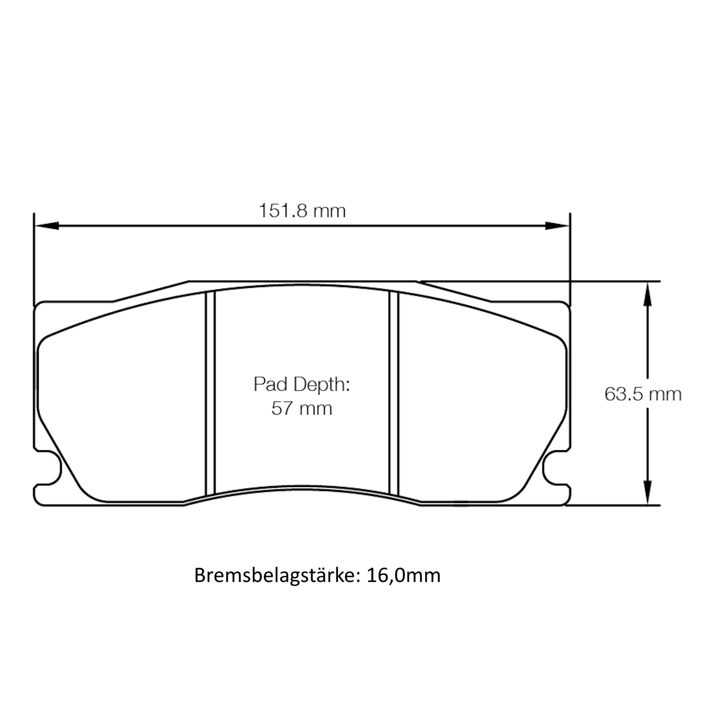 U8007 Pagid Bremsbelag