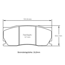 U8007 Pagid Bremsbelag