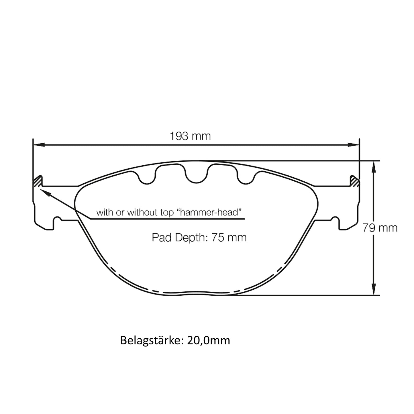 U8019 Pagid Bremsbelag