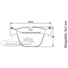 U8021 Pagid Bremsbelag