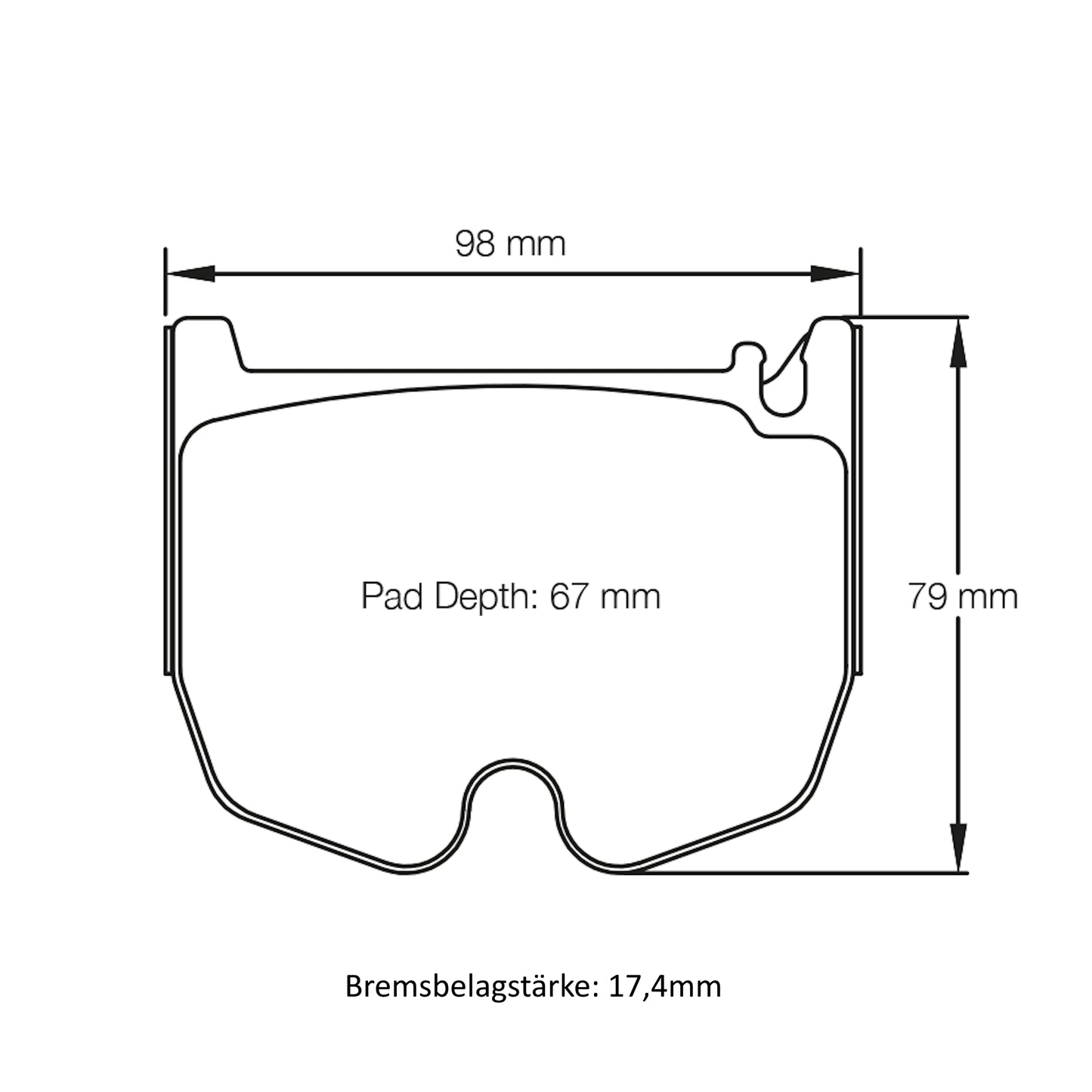 U8027 Pagid Bremsbelag