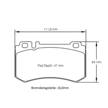 U8031 Pagid Bremsbelag