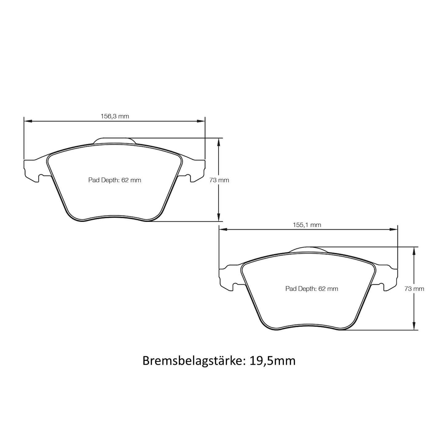 U8064 Pagid Bremsbelag