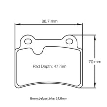 U8069 Pagid Bremsbelag
