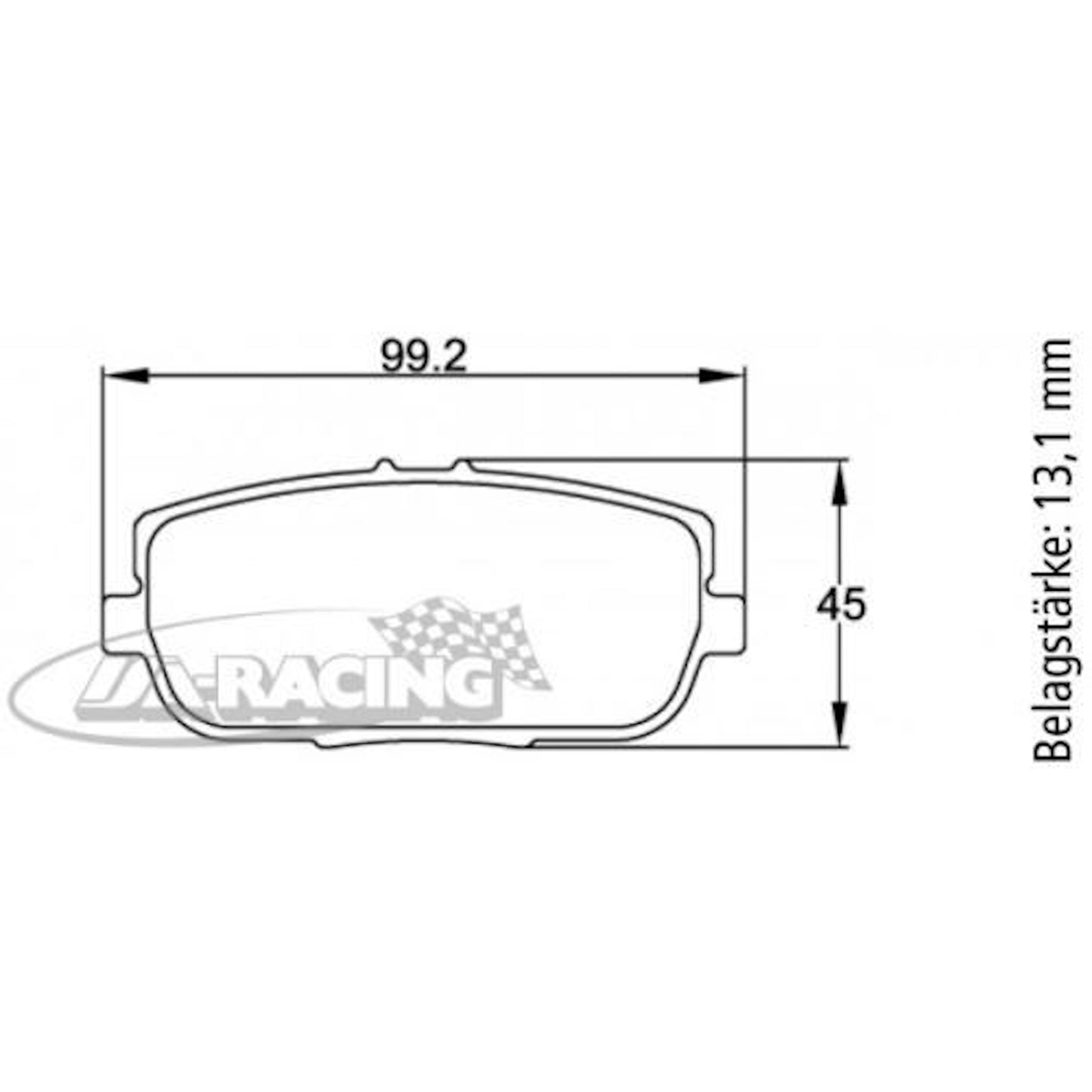 U8077 Pagid Bremsbelag
