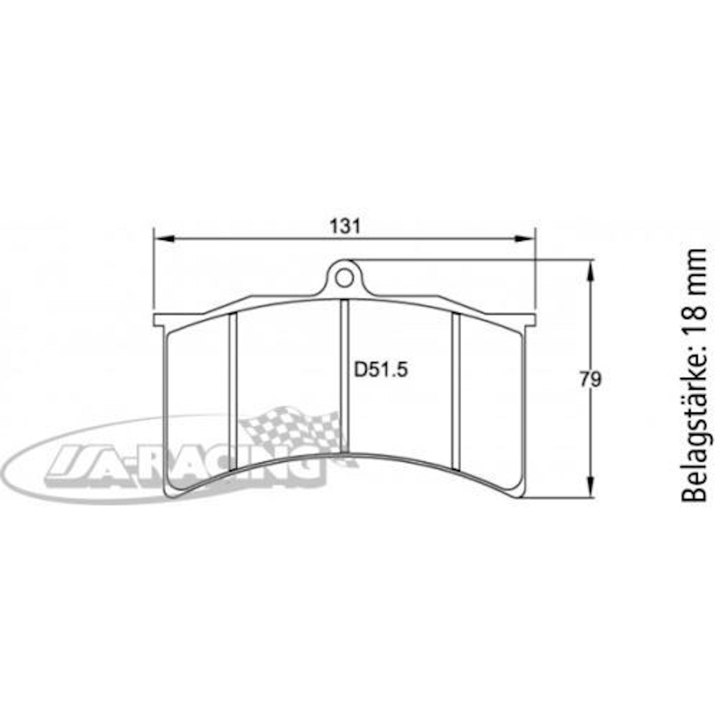 U8086 Pagid Bremsbelag