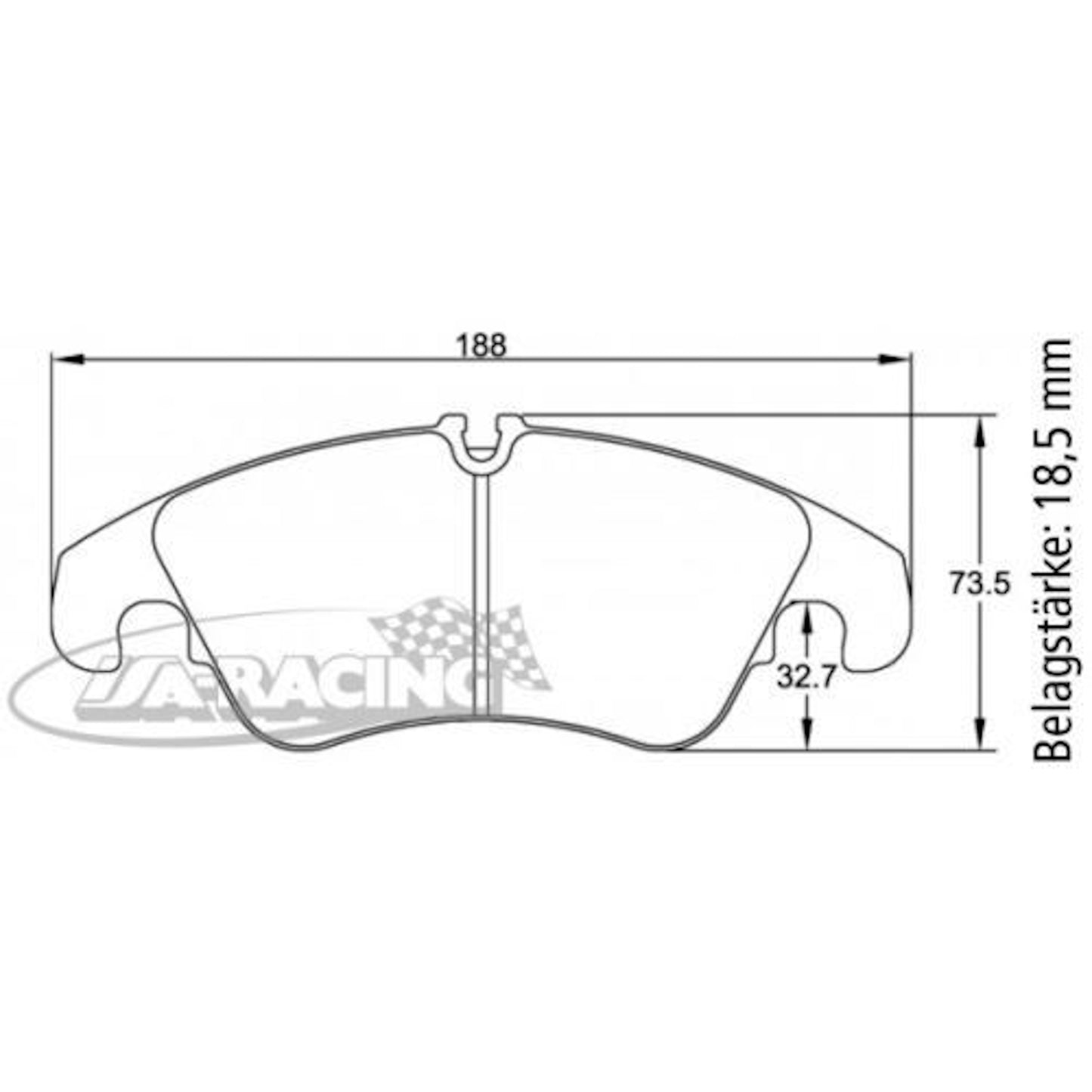 U8096 Pagid Bremsbelag