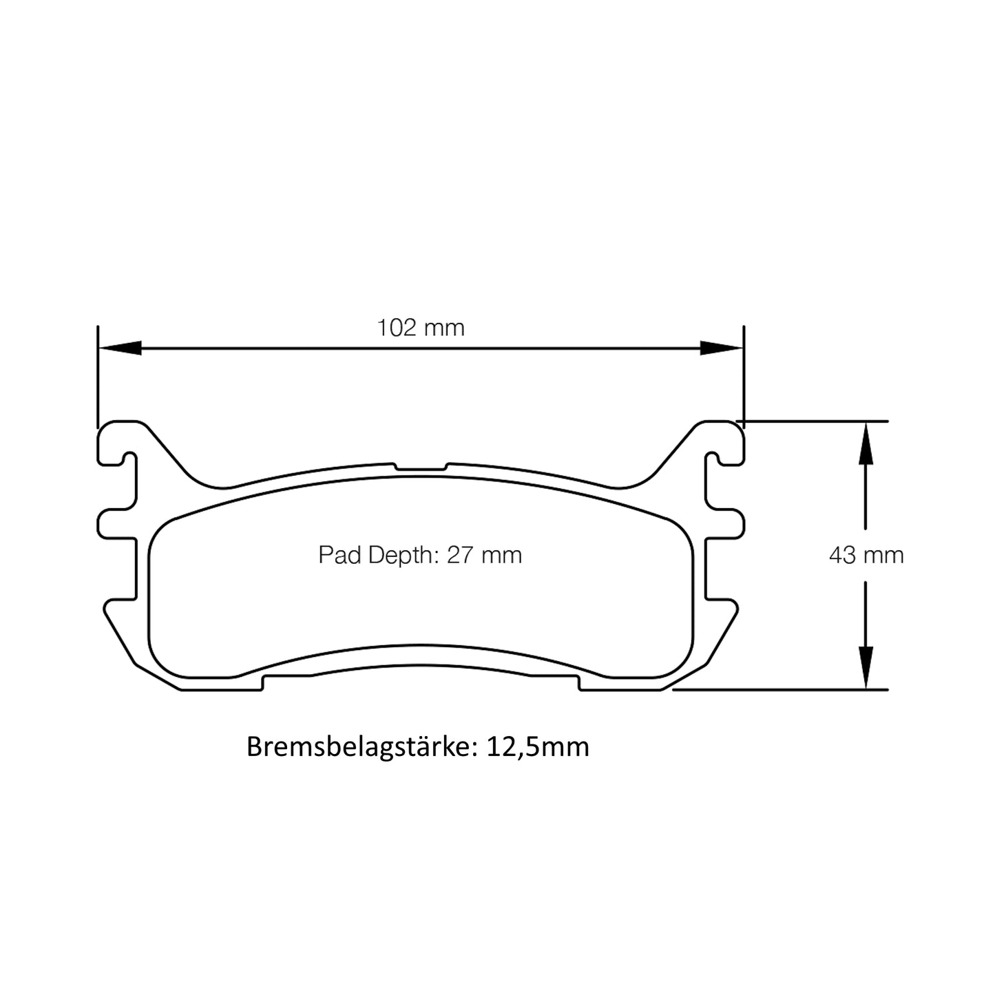 U8129USA Pagid Bremsbelag