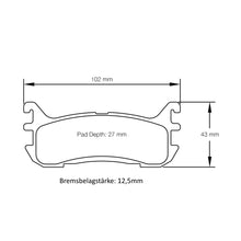 U8129USA Pagid Bremsbelag
