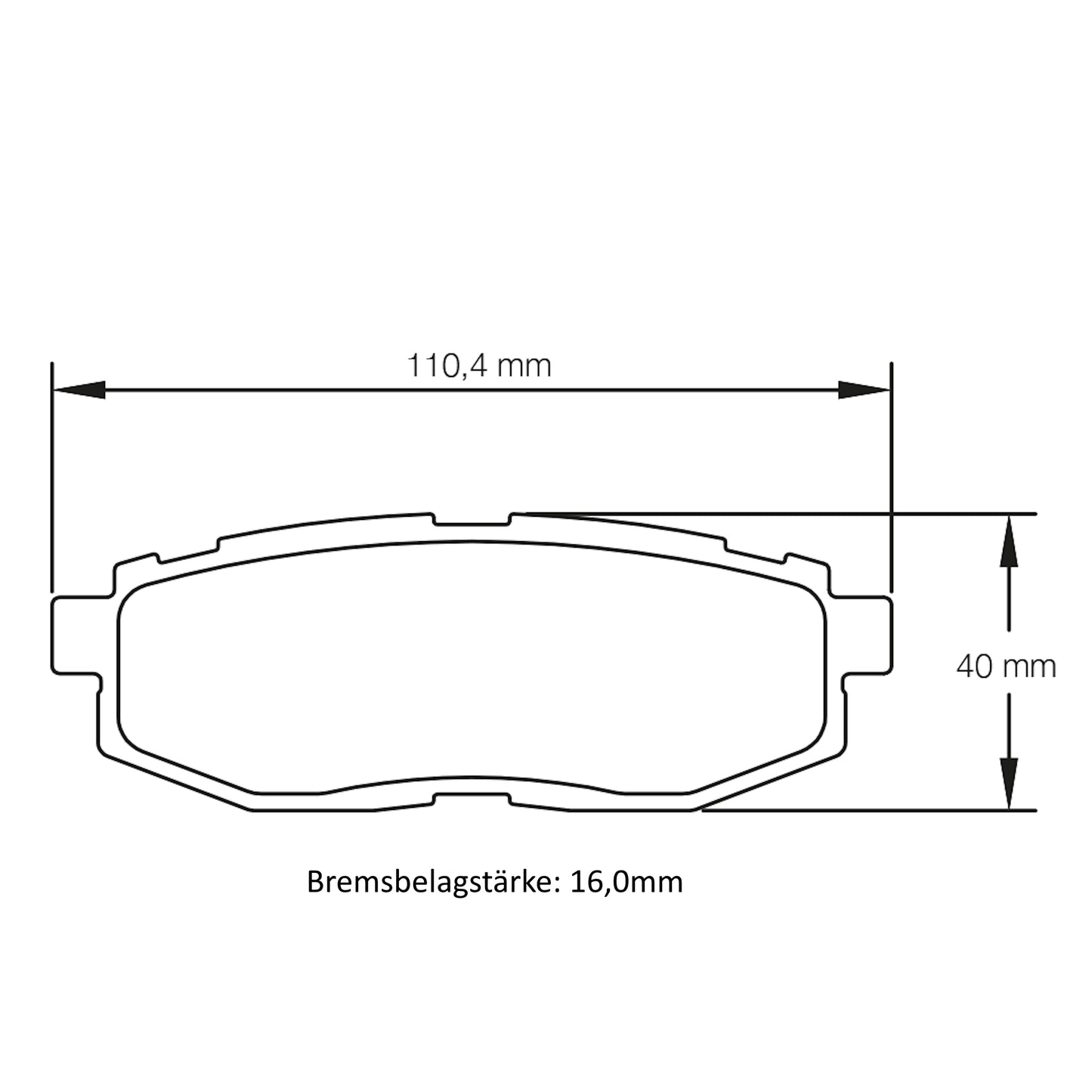 U8175 Pagid Bremsbelag