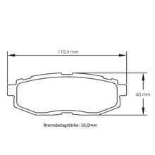 U8175 Pagid Bremsbelag