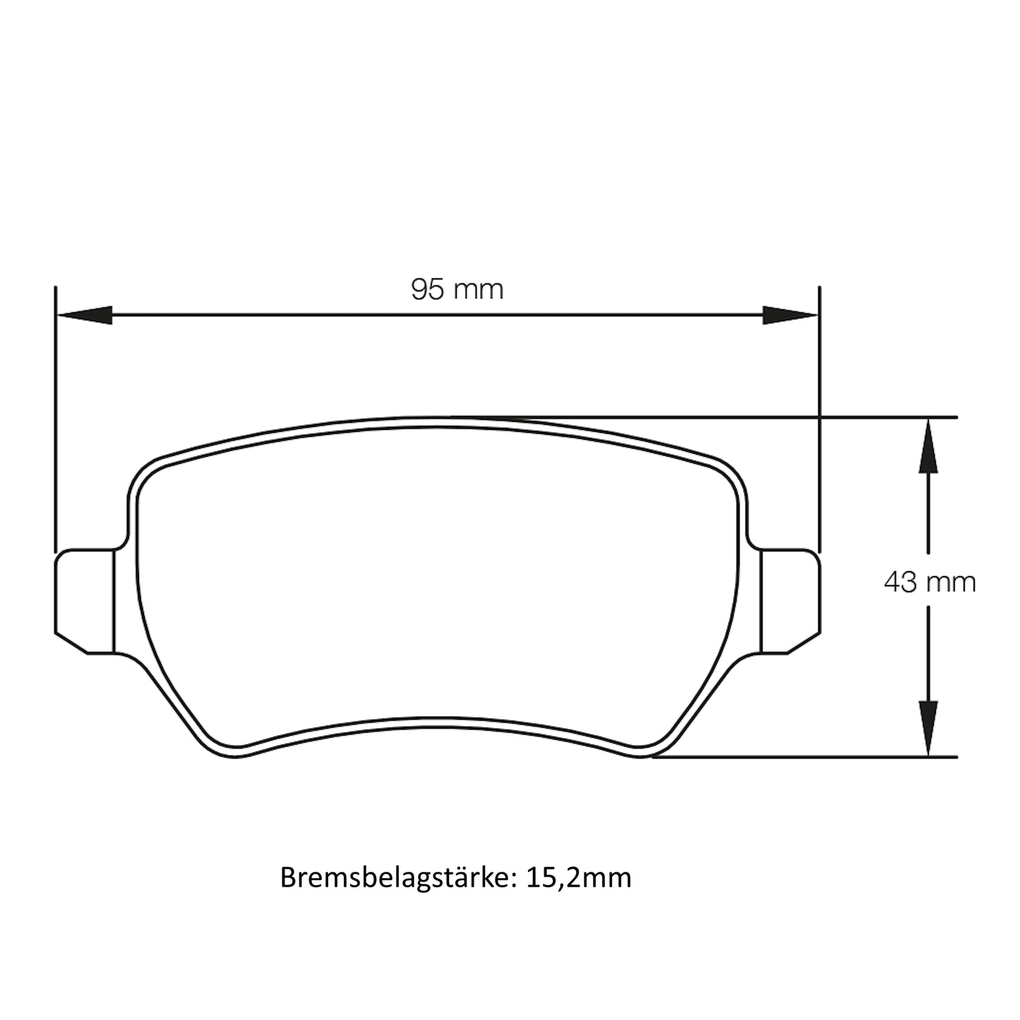 U8185 Pagid Bremsbelag
