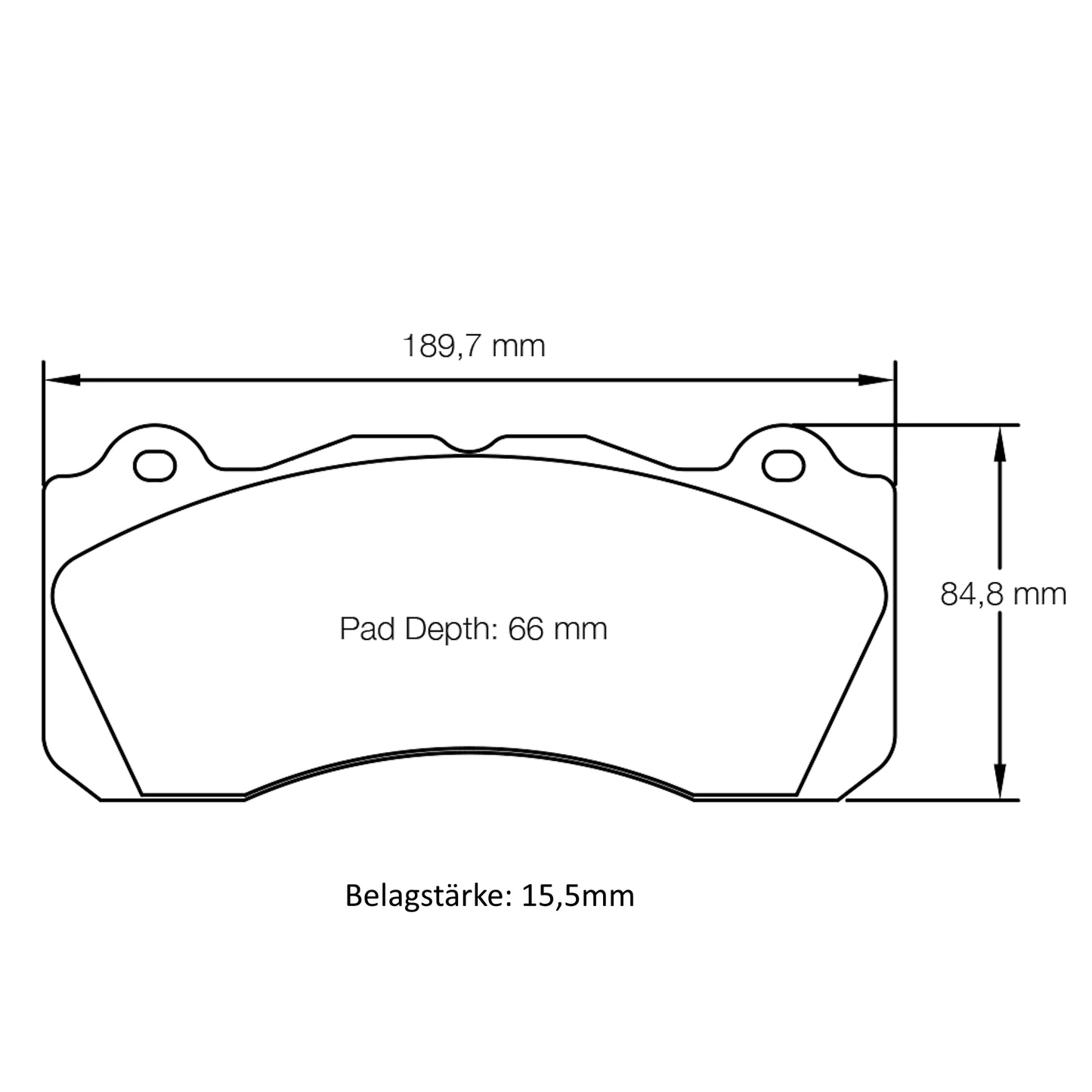 U8203 Pagid Bremsbelag