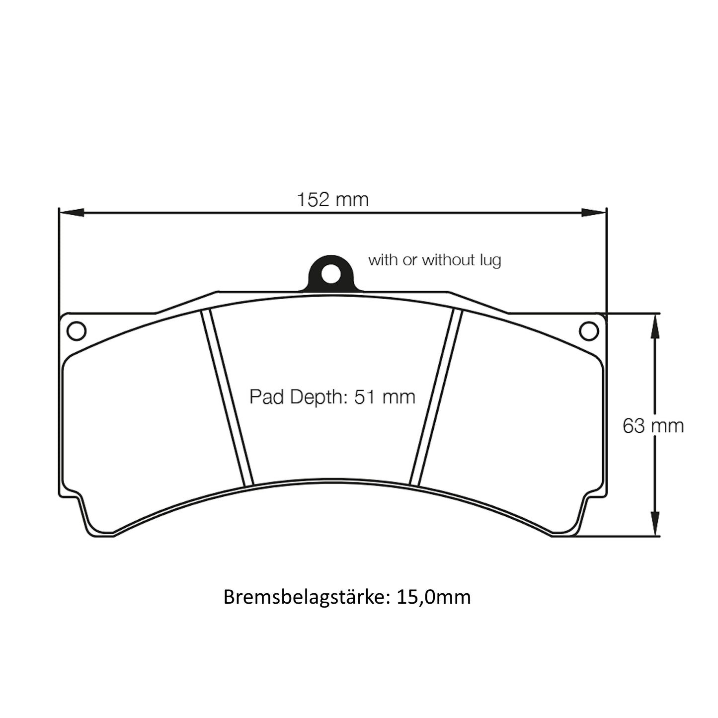 U8234 Pagid Bremsbelag