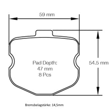 U8240USA Rear Pagid Bremsbelag