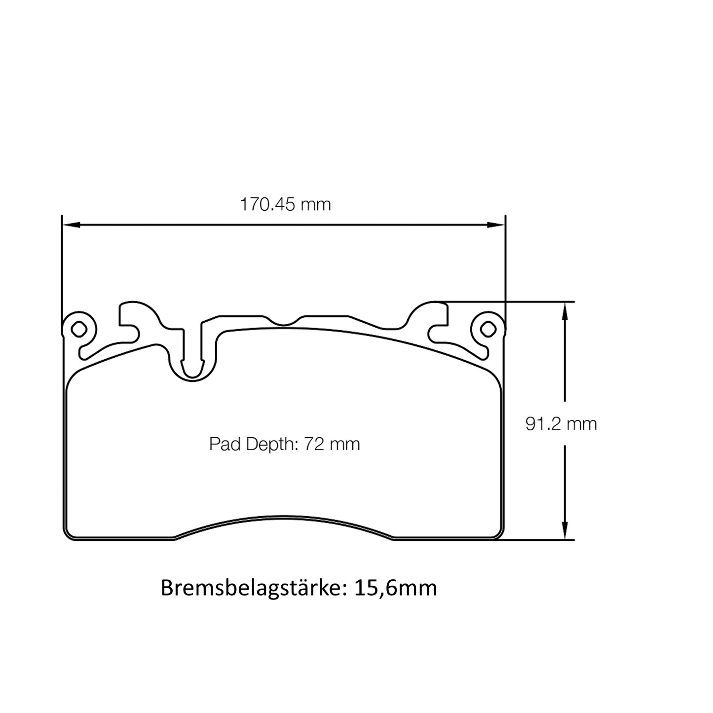U8283 Pagid Bremsbelag