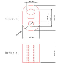 PFH016 Powerflex Auspuffhalterung 56,5x38mm Standard Serie