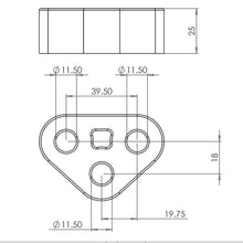 PFH039 Powerflex Auspuffhalterung 39,5x25mm Standard Serie