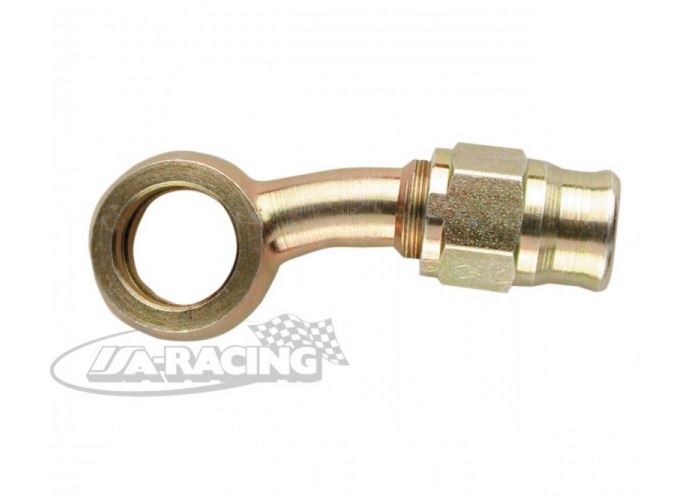 Stahl Ringstutzen lang 20° mit Schlauchanschluss