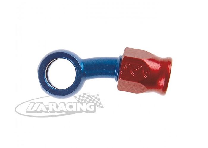 Aluminium Ringstutzen lang 20° mit Schlauchanschluss