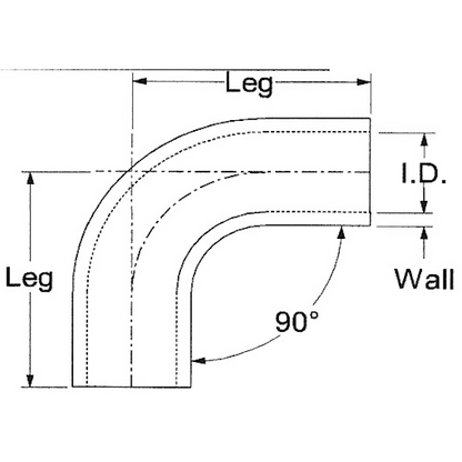 Samco Silikon Schlauchbogen 90°