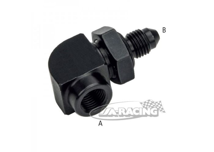 Schottverschraubung 90° M10x1 Innen x D-03 Aussengewinde