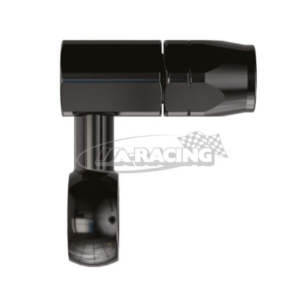 Serie 800 Ringstutzen 90° für Vergaser schwarz