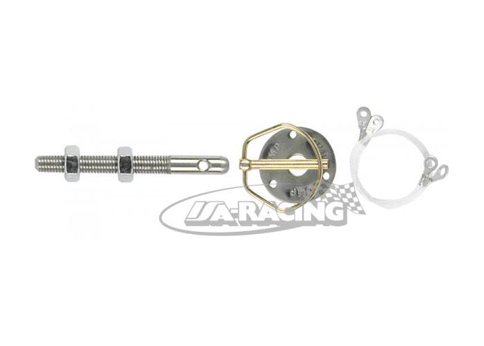 Haubenhalter Set mit Schiebering, Stahl
