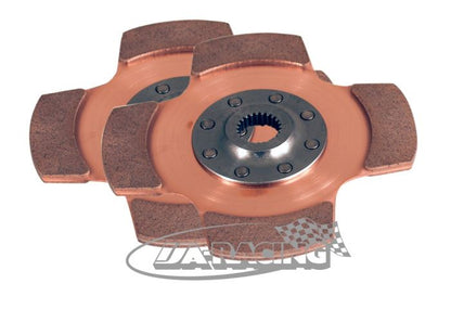 Sintermetall 4-Flügel 8-Nieten Ø184mm, Set mit 2 Back-to-Back Scheiben