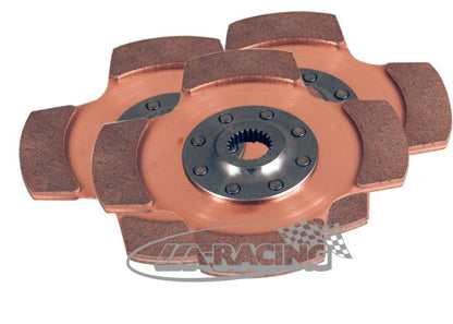 Sintermetall 4-Flügel 8-Nieten Ø184mm, Set mit 3 Back-to-Back Scheiben