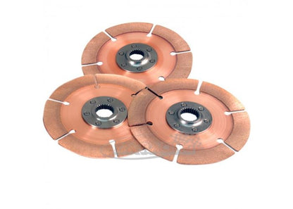 Sintermetall Vollscheibe 6-Nieten Ø140mm, Set mit 3 Back-to-Back Scheiben