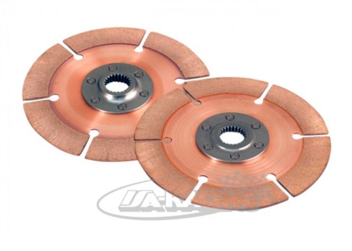 Sintermetall Vollscheibe 6-Nieten Ø140mm, Set mit 2 Stacked Scheiben