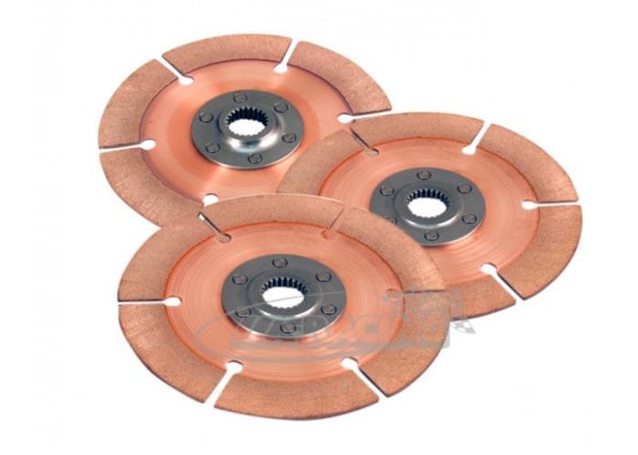Sintermetall Vollscheibe 6-Nieten Ø140mm, Set mit 3 Stacked Scheiben