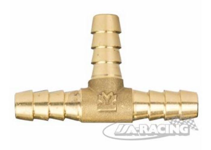 Messing T-Verbinder gerippt