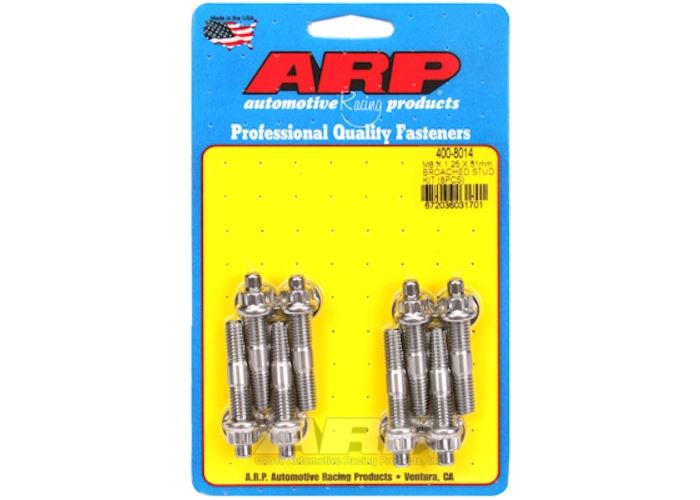 M8x1,25x1,25 geräumter Edelstahl Bolzen