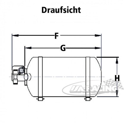 Feuerlöschsystem Zero 360, FIA-homol. Aluminium Behälter, 2,25kg Novec, eletrische Betätigung