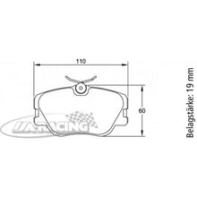 U1190 Pagid Bremsbelag