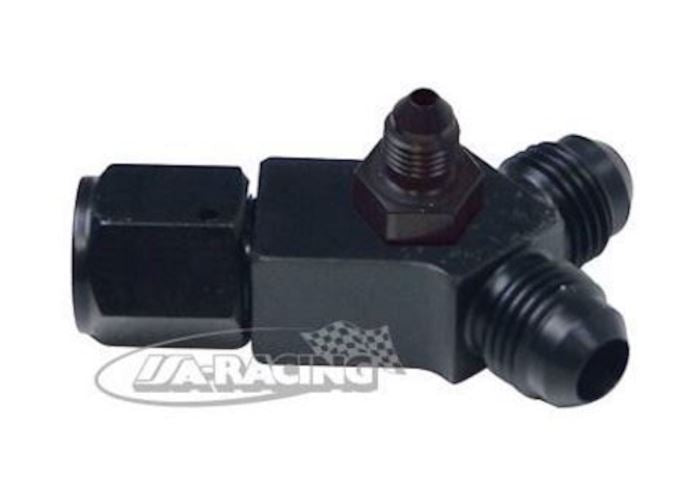 Aluminium Y-Verteilerblock UNF mit D-03 Messabgang