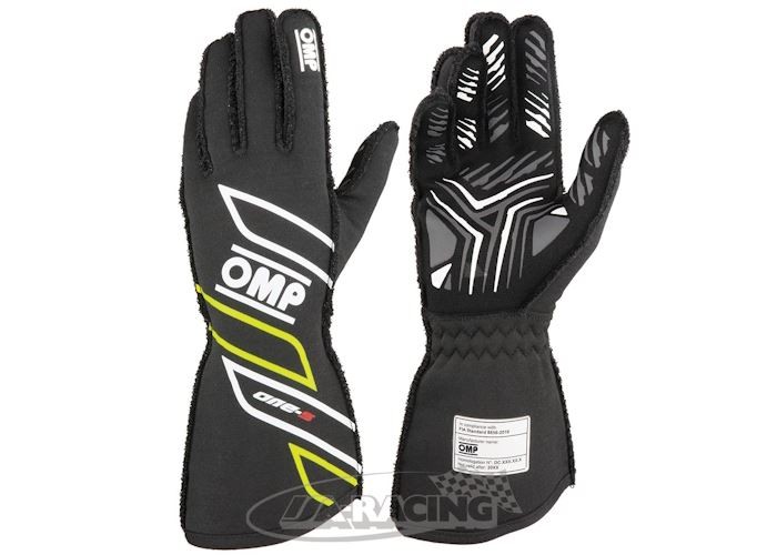 OMP ONE-S 2025 Fahrerhandschuh anthrazit-heongelb IB-778ANNG